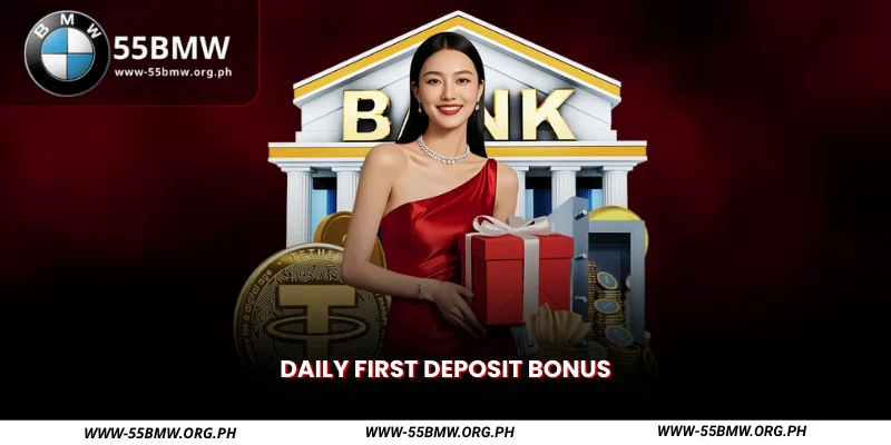 daily first deposit bonus